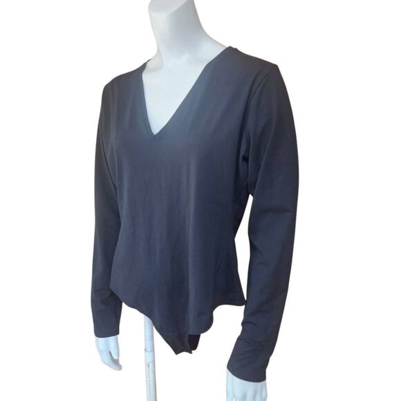 Spanx Black Long Sleeve V-Neck Bodysuit (1X) - Picture 1 of 5